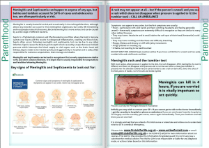 NCT Meningitis & Sepsis