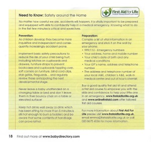 The London BABY+toddler Directory safety around the home