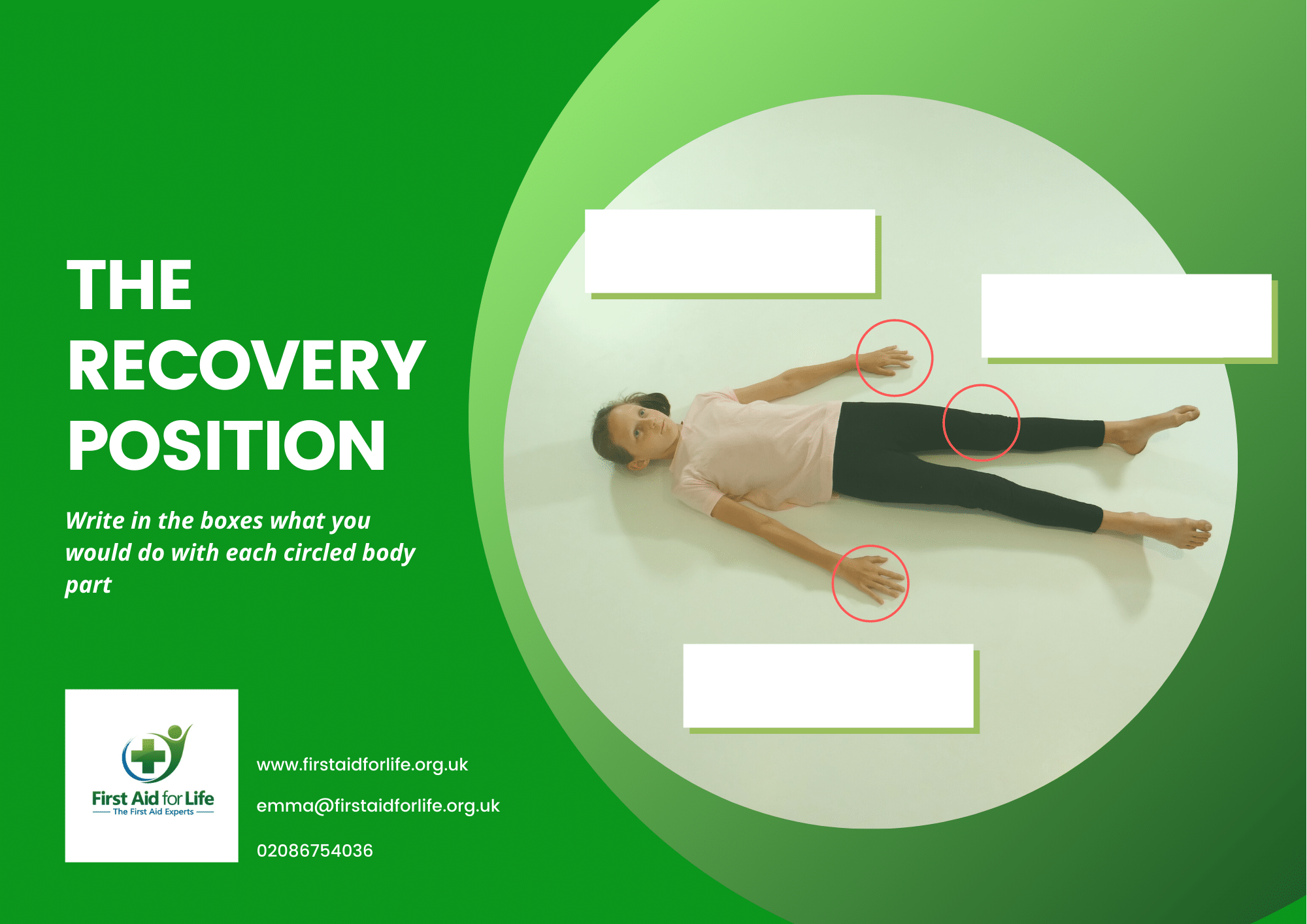 Recovery Position Fill in Boxes