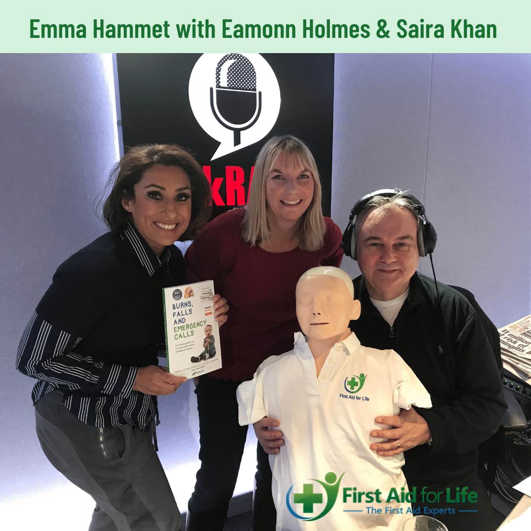 Emma Hammett with Eamonn Holmes and Saira Khan