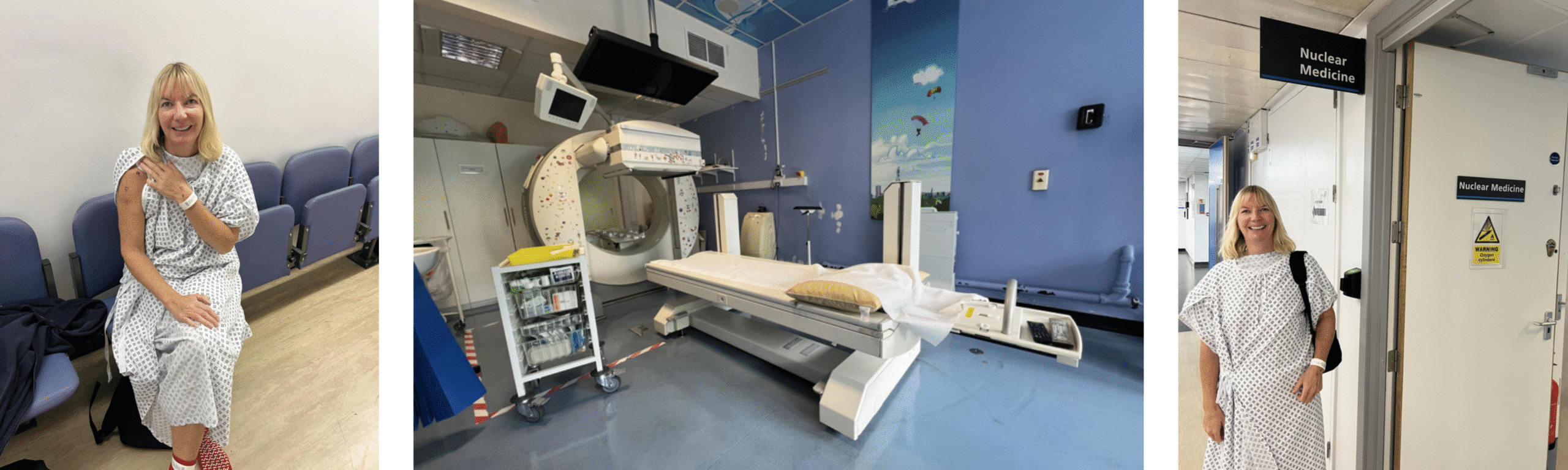 Emma Hammett at an MRI machiene